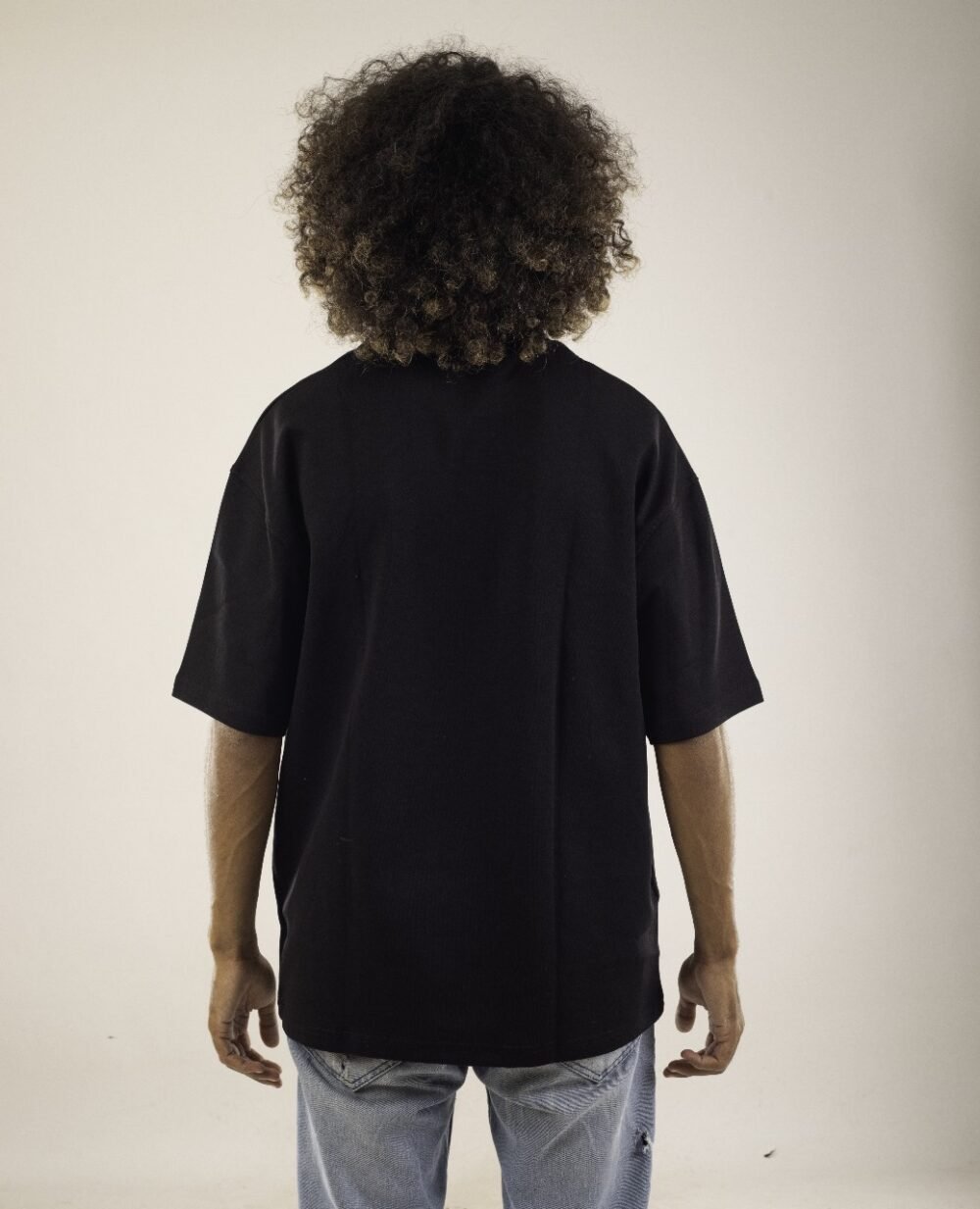 Oversize T-shirts Black Classic Men - Image 2