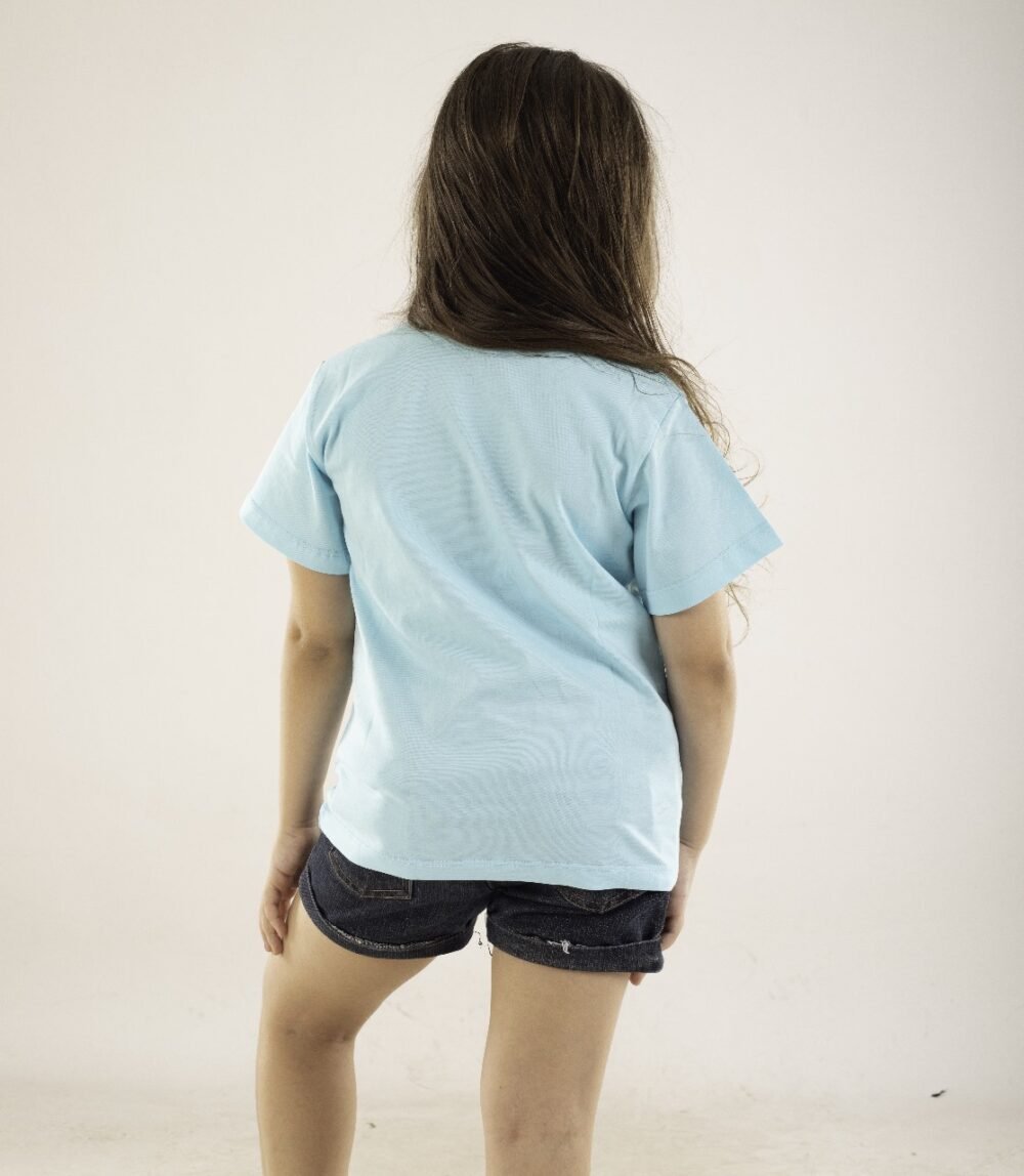 T-shirt aqua girl Print - Image 2