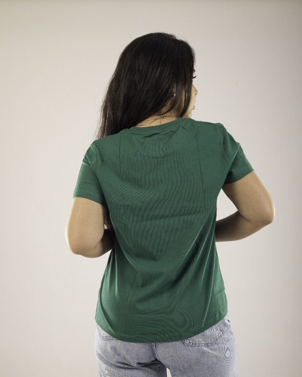 Regular T-shirts Dark Green classic Women - Image 2
